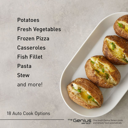 Panasonic 2-in-1 Microwave Oven with FlashXpress Broiler, Inverter Technology for Even Cooking and Smart Genius Sensor, 1000W, 1.2 cu.ft. Countertop - NN-GN68KS (Stainless Steel / Silver)