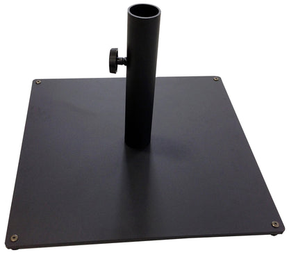 Galtech 036TSSQ Steel Plate Umbrella Base, 36 lb, Black