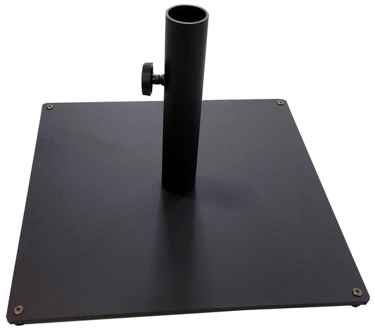 Galtech 036TSSQ Steel Plate Umbrella Base, 36 lb, Black
