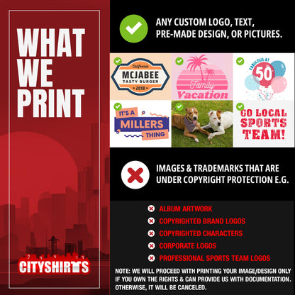 Add Your Own and Text Design Custom Personalized Adult T-Shirt Tee (Large, Carolina Blue)