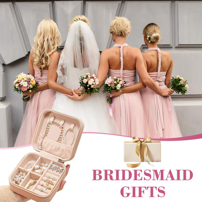 17Dec Small Travel Jewelry Case Organizer,Mini Travel Essentials for Women,Bridesmaid Gifts Birthday Gifts for Women,Small Jewelry Box for Girls 8-12