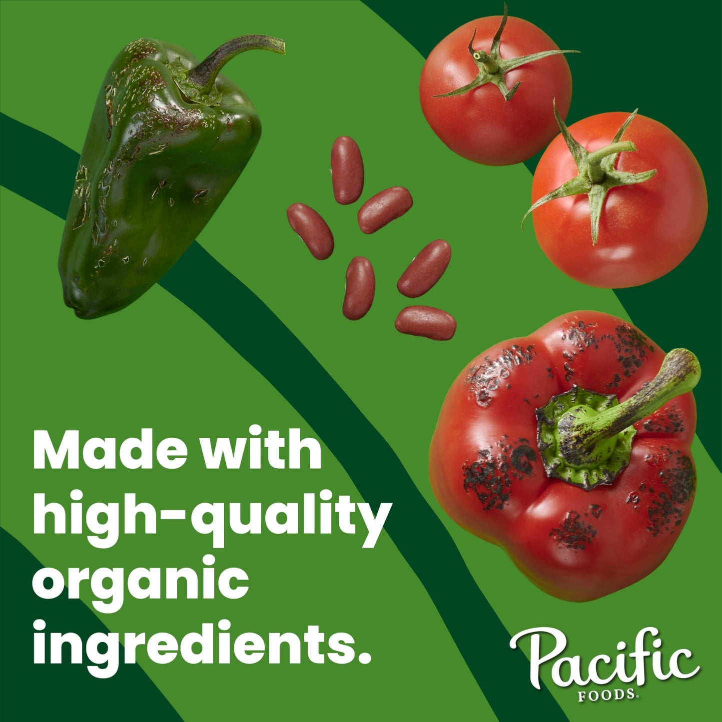 Pacific Foods Organic Fire Roasted Vegetable Chili, Plant Based, 16.5 oz Can(Pack of 1)