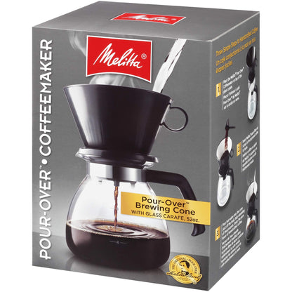 Melitta 640616 Coffee Maker, 52 oz, Glass Carafe