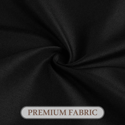 RestfulGlow 8 Pack Round Tablecloth 108 Inch Black Table Cloth for Round Tables, Washable Polyester Tablecloth Stain and Wrinkle Resistant Decorative Table Cover for Wedding Party Dining Banquet
