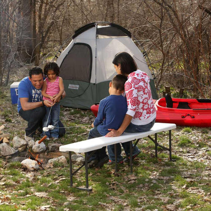 Lifetime 80305 Portable Folding Bench, White