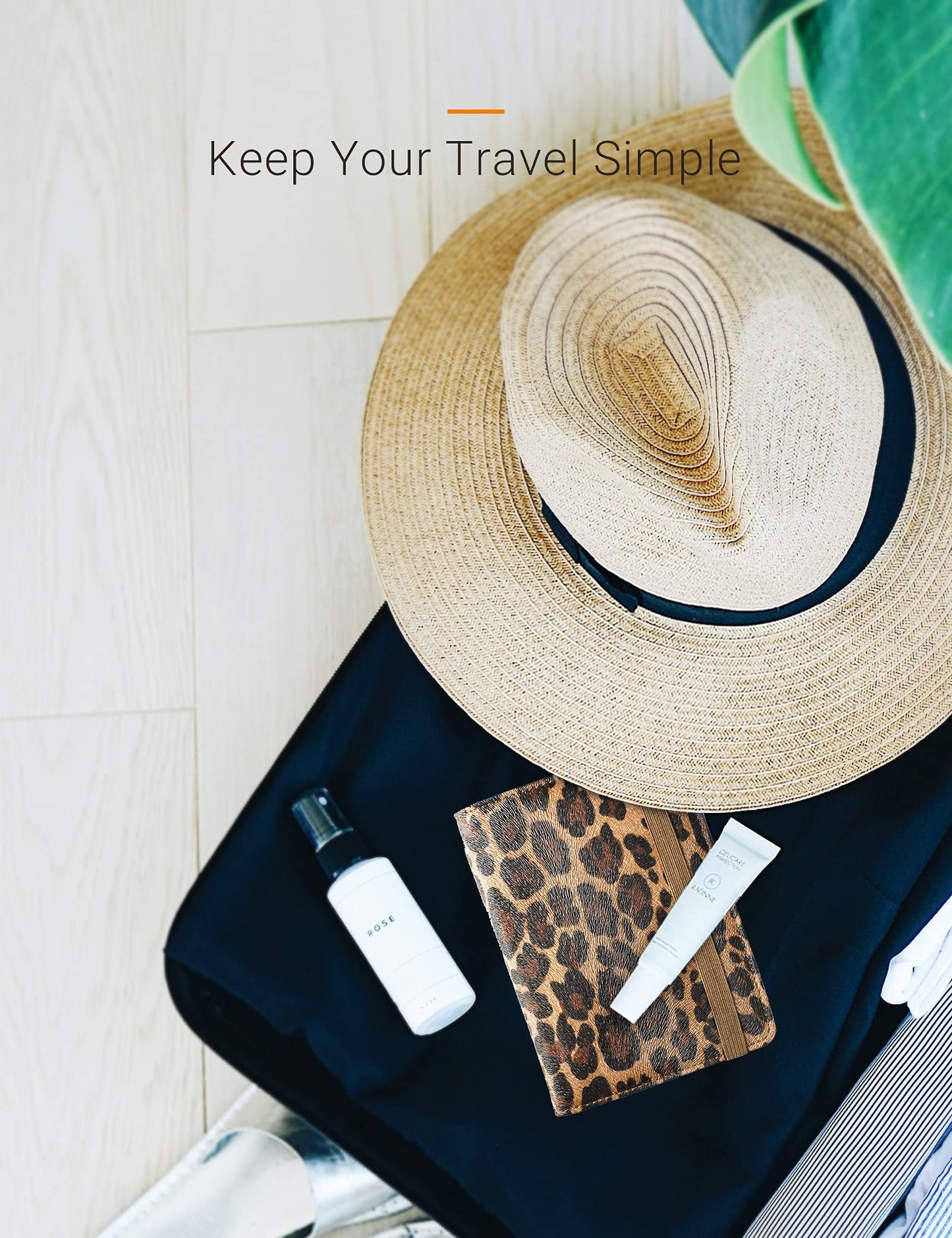 Mymazn Leopard Passport Holder Passport Case Travel Wallet with Vaccination Card Holder Passport Cover with RFID Blocking Clear Pocket For Photo (leopard)