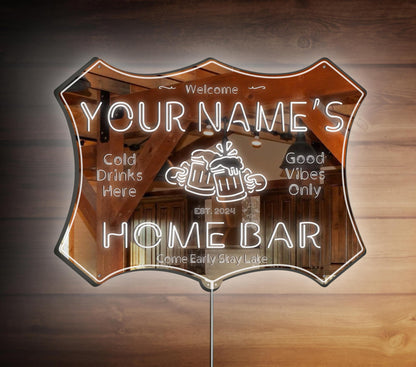 ADVPRO Personalized Your Name Home Bar RGB Dynamic Glam LED Sign - Cut-to-Edge Shape - Smart 3D Decoration - Multicolor Signage st06s86-fnd-p11d-tm-c