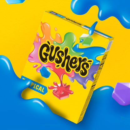 Gushers Fruit Flavored Snacks, Tropical Fruit Flavor, 6 Pouches, 4.8 oz