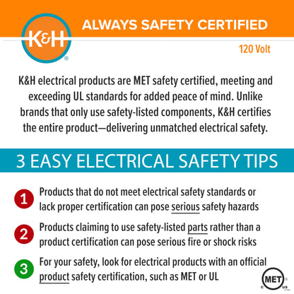 K&H Pet Products Heated Extreme Weather Outdoor Kitty Pad Petite, Waterproof Heated Cat Mat, Pet Warmer for Outside Feral Cat Houses, Indoor Outdoor Warming Pet Mat - Petite 12 X 9in Tan 25W