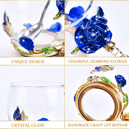 OEAGO Unique Gifts for Women Mom Coffee Mugs Gifts for Women Birthday Unique Blue Tea Cup Gifts for Women Who Have Everything Womens Gifts for Christmas