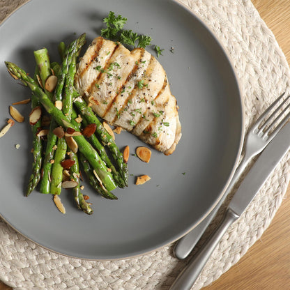 Gibson Home Rockaway 12-Piece Dinnerware Set Service for 4, Grey Matte -