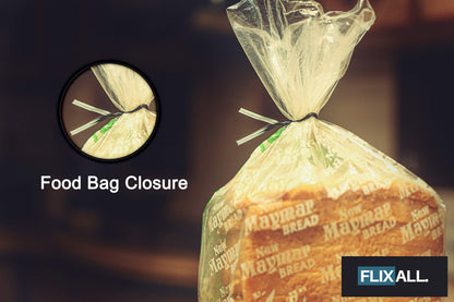 Flixall. 5 inches Twist Ties Pack of 250 - Premium Quality Reusable Black Plastic Coated Ties for Household and Office use