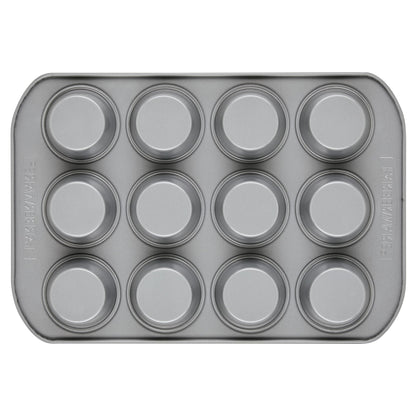 Farberware 12-c. Nonstick Nonstick Bakeware Muffin Pan, Gray