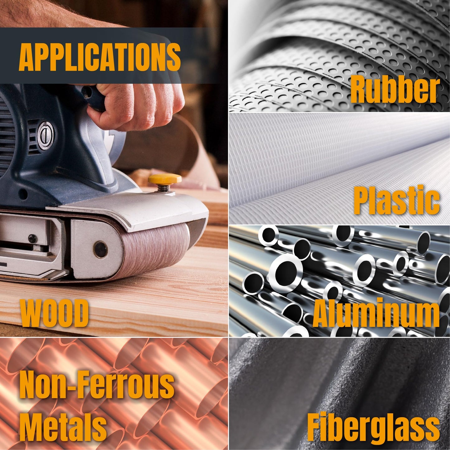 POWERTEC 4 x 24 Inch Sanding Belts, 18 PK, 3 Each of 60 80 120 150 240 400 Grits, 4x24 Belt Sander Sanding Belts, Aluminum Oxide Sandpaper for Oscillating Belt Sander, Woodworking (110008)