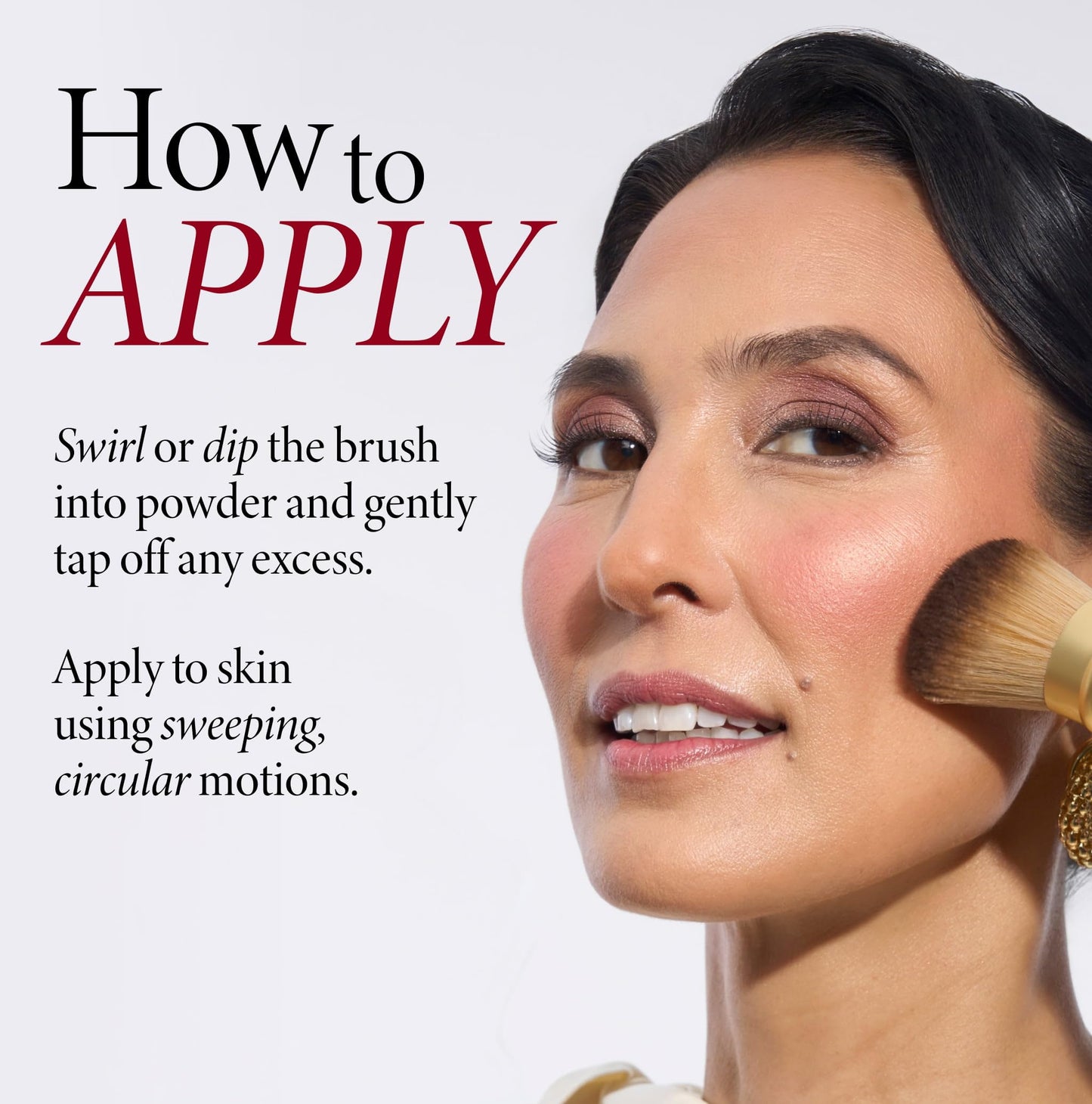 LAURA GELLER NEW YORK Retractable Black Kabuki Brush for Liquid, Cream and Powder Face Makeup With Aluminum Handle