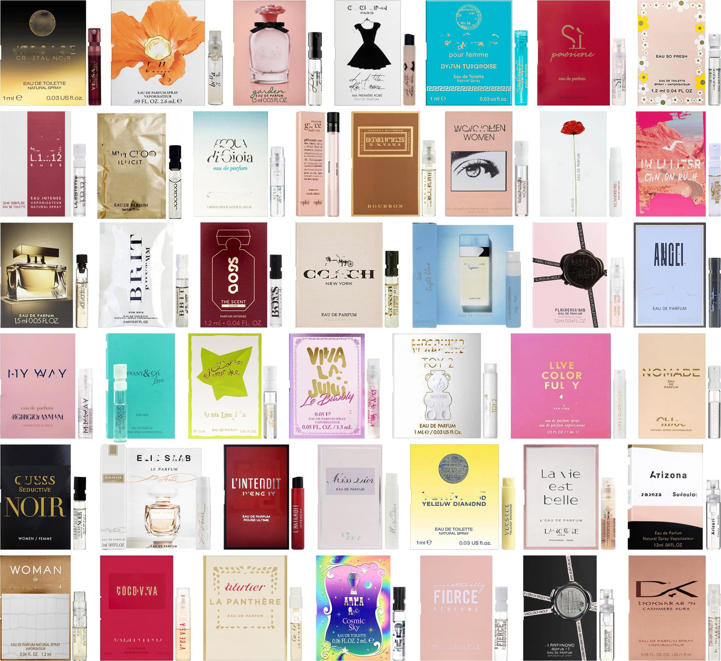 JRoBeauty Perfume High End Designer Fragrance Sampler Set for Women - (Pack of 12 Sample Vials)