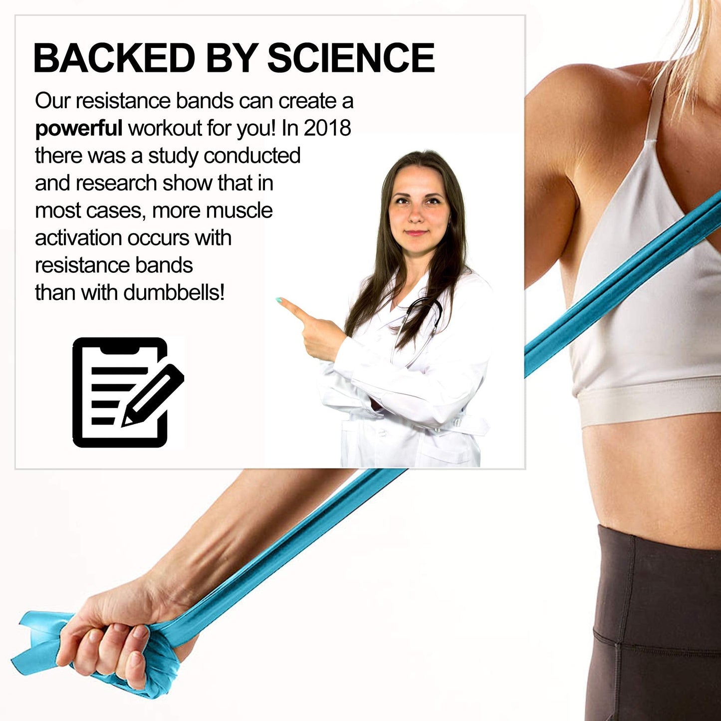 Latex-Free Resistance Band Bulk Rolls – 8, 16, 24 Yards – 10 Strength Levels – Elastic Bands for Exercise - Work Out Bands for Exercise – Includes iPhone App & eBook