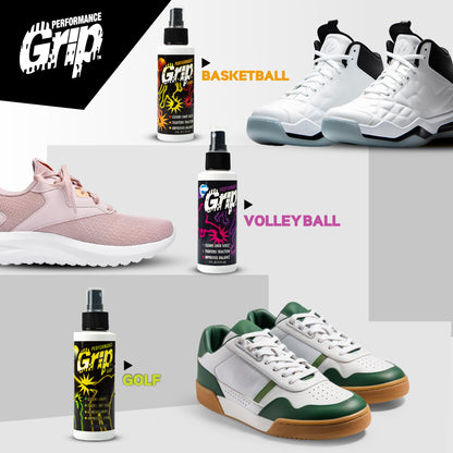 Performance Grip Basketball Shoe Spray 8 Oz – Grip Spray for Basketball Shoes Bottom – Non-Sticky Mist That Rejuvenates Soles & Boosts Traction