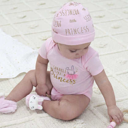 Gerber Baby Girls Cap and Mitten Sets 8pc Pink Princess Newborn