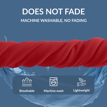 Hanes Men's 2-Pack Cotton Knit Waistband Pockets Shorts, Biking Red/Black, Small