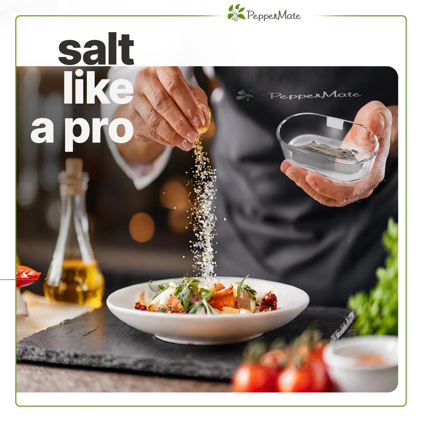 PepperMate Traditional Black Pepper Grinder Mill - Manual, High-Efficiency Salt and Pepper Grinder - Durable, Adjustable Coarseness Pepper Mill Grinder - Easy to Use