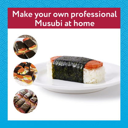 IMPRESA Musubi Maker Kit - 2 Pack - Non-Stick Sushi Press Mold for Handmade Rolls, Kimbap, Onigiri, Sekirei, and Hawaiian Musubi - BPA Free and Non-Toxic - Sushi Making Kit