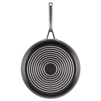 KitchenAid Hard Anodized Induction Nonstick Fry Pan/Skillet with Lid, 12.25 Inch, Matte Black