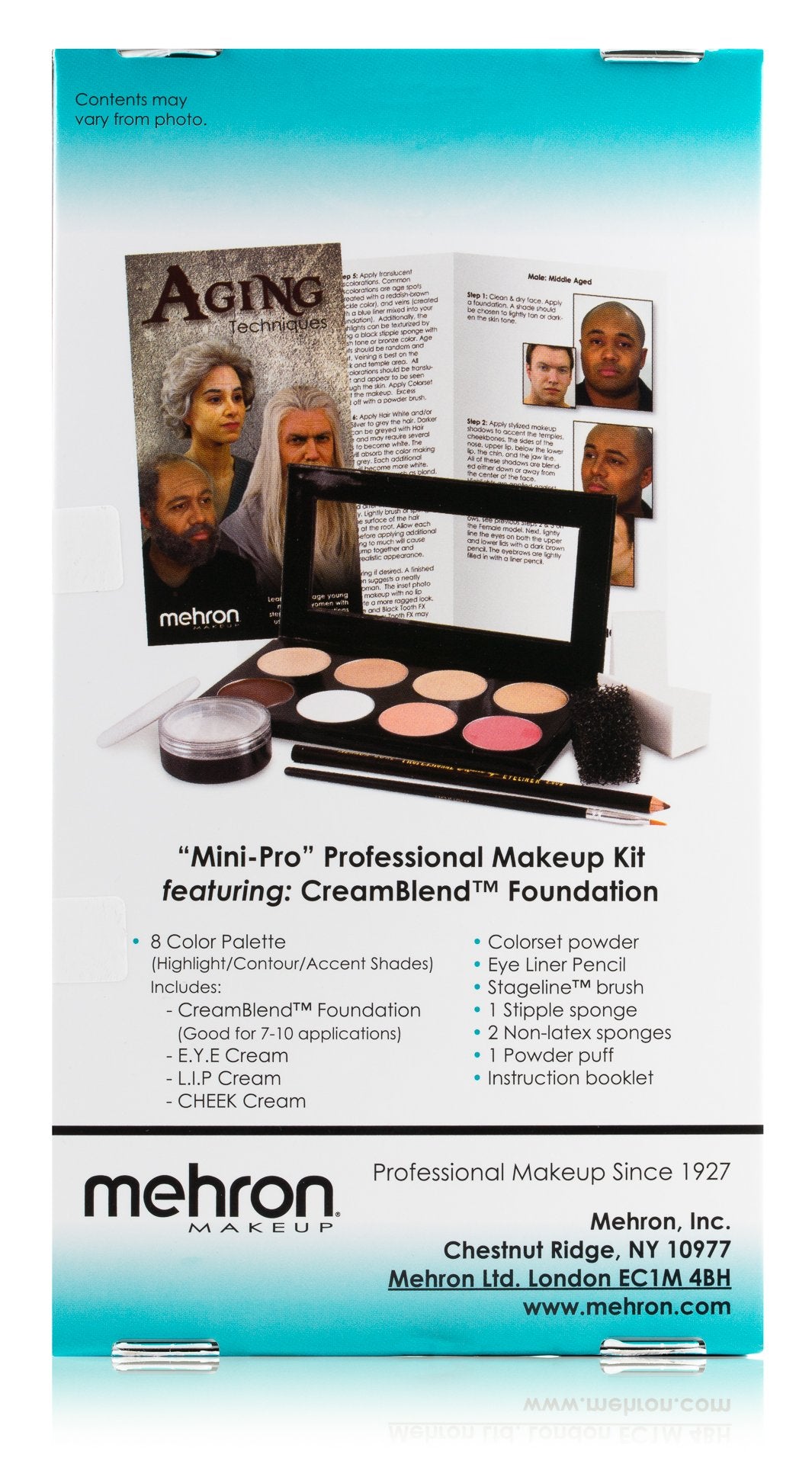 Mehron Makeup Mini-Pro Student Makeup Educational Kit (Medium Dark/Dark)