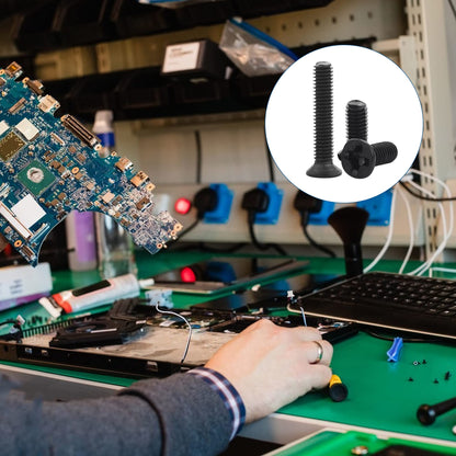 NINDEJIN Laptop Computer Screw Kit, M2 M2.5 M3 Countersunk Flat Head Phillips Mini Screws Set, Replacement Part Electronic Repair Accessories