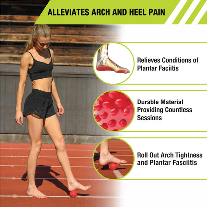 Pro-Tec Athletics High Density Spiky Massage Ball, Red