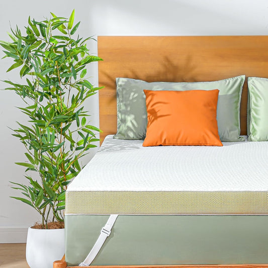 Marsail Twin XL Mattress Topper, 3 Inch Cooling Memory Foam Gel Infused with Soft Cover, CertiPUR-US and Oeko-TEX Certified, Suitable for Sofa, RV, Camping