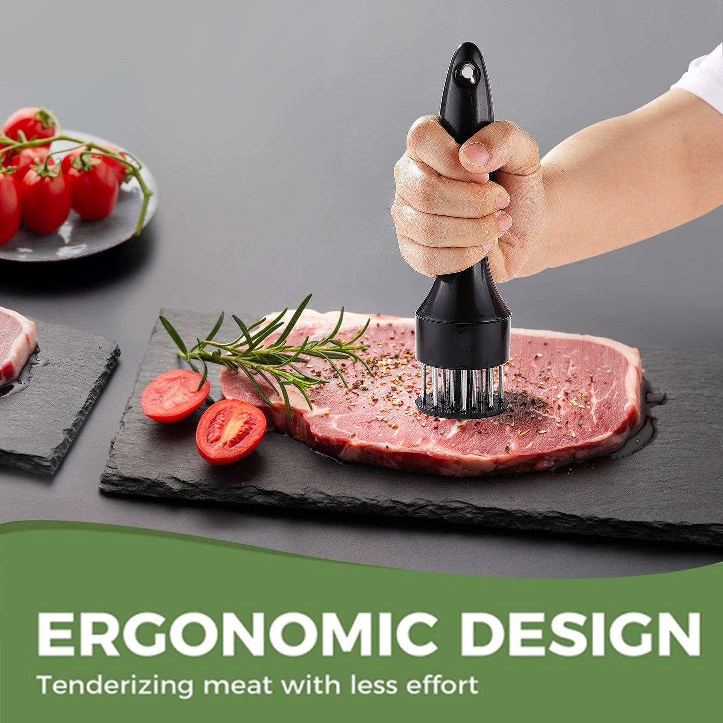 Meat Tenderizer, OLULU Stainless Steel Needle Ultra Sharp 20 Blades Meat Tenderizer Tool for tenderizing Chicken, Beef, Steak, Veal and Pork