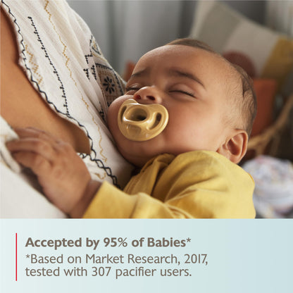 NUK Timeless Comfy Pacifier | 100% Silicone, One-Piece Design | BPA-Free, Gentle on Baby’s Skin | 5-Pack, for 0-6M