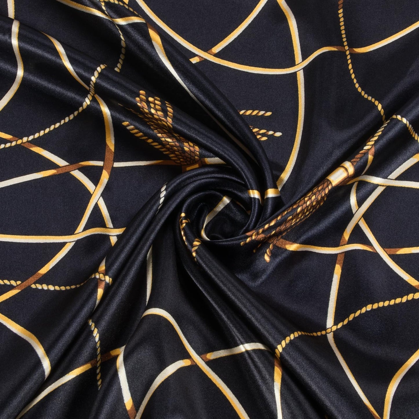 RIIQIICHY Head Scarf for Women Like Silk Scarf Hair Scarf Printed Square Scarf Bandanas for Women 35 Inches