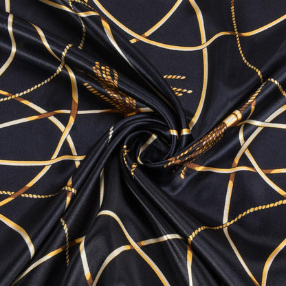 RIIQIICHY Head Scarf for Women Like Silk Scarf Hair Scarf Printed Square Scarf Bandanas for Women 35 Inches