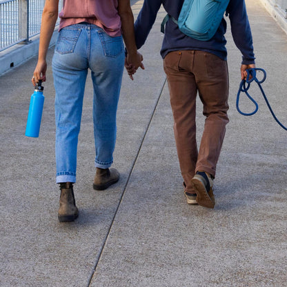 Hydro Flask Water Bottle - Insulated Stainless Steel - Straw Lid, Non Spill, Leakproof 24 Oz Indigo Blue