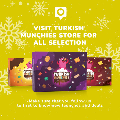 Midi International Snack Box | Premium Exotic Foreign Snacks | Unique Snack Food Gifts Included | Try Extraordinary Turkish Snacks | Candies from Around the World | 12 Full-Size + 1 Bonus Snacks