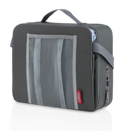 Nuby Easy Go Booster Seat - Travel Booster Seat for Babies and Toddlers - Holds Up to 35 Pounds - 9+ Months - Gray