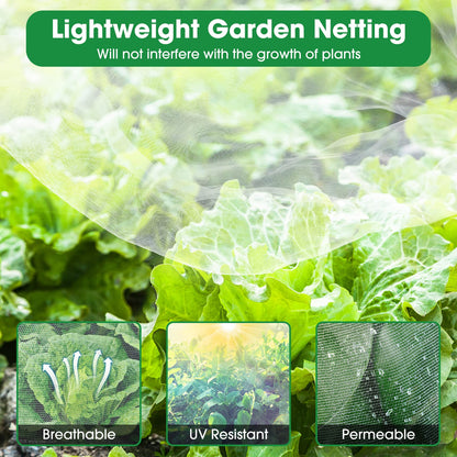 Mosquito Netting, 8 x 24 Ft Bird Netting for Garden Protection Insect Plant Covers for Vegetable Fruits, Garden Mesh Net Pest Barrier Protect Plant from Birds Bugs