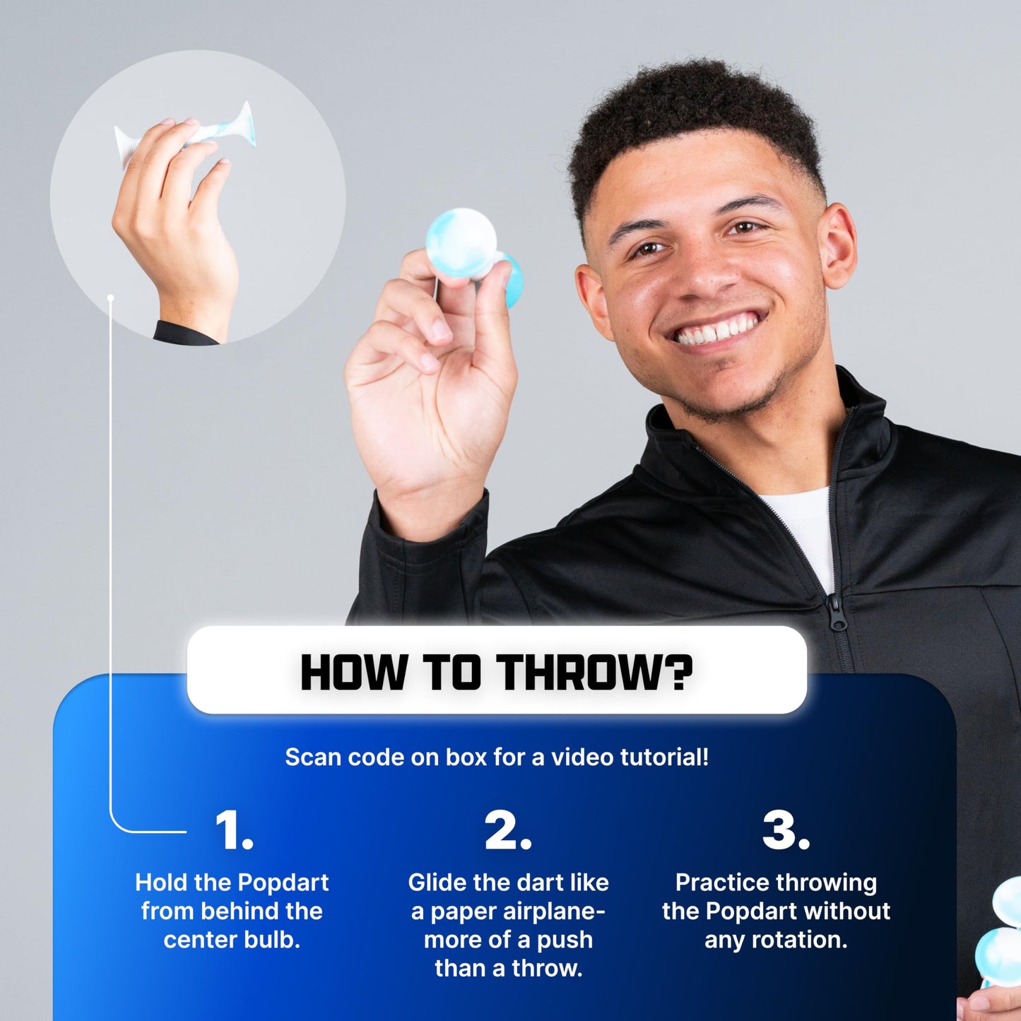 Popdarts PRO Pack Game Set (Wigglenobber Target Marker) - Indoor, Outdoor Suction Cup Throwing Game - Competition with a POP