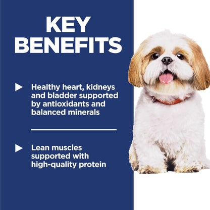 Hill's Science Diet Adult 7+, Senior Adult 7+ Premium Nutrition, Small Kibble, Dry Dog Food, Chicken, Brown Rice, & Barley, 33 lb Bag