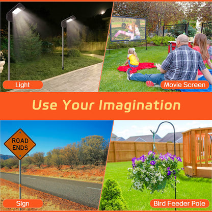 FactionGarden Umbrella Stands for Outside, Heavy Duty Beach Umbrella Sand Anchor Metal Outdoor Umbrella Base In Ground Umbrella Holder Stand No Dig Screw In Ground Anchor