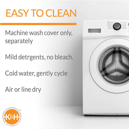 K&H Pet Products Dog Cot Replacement Cover, Designed to fit K&H Large Pet Cots (Sold Separately), Indoor Outdoor, Breathable Cooling Mesh Center, Machine Washable - Large 42 X 30in Chocolate