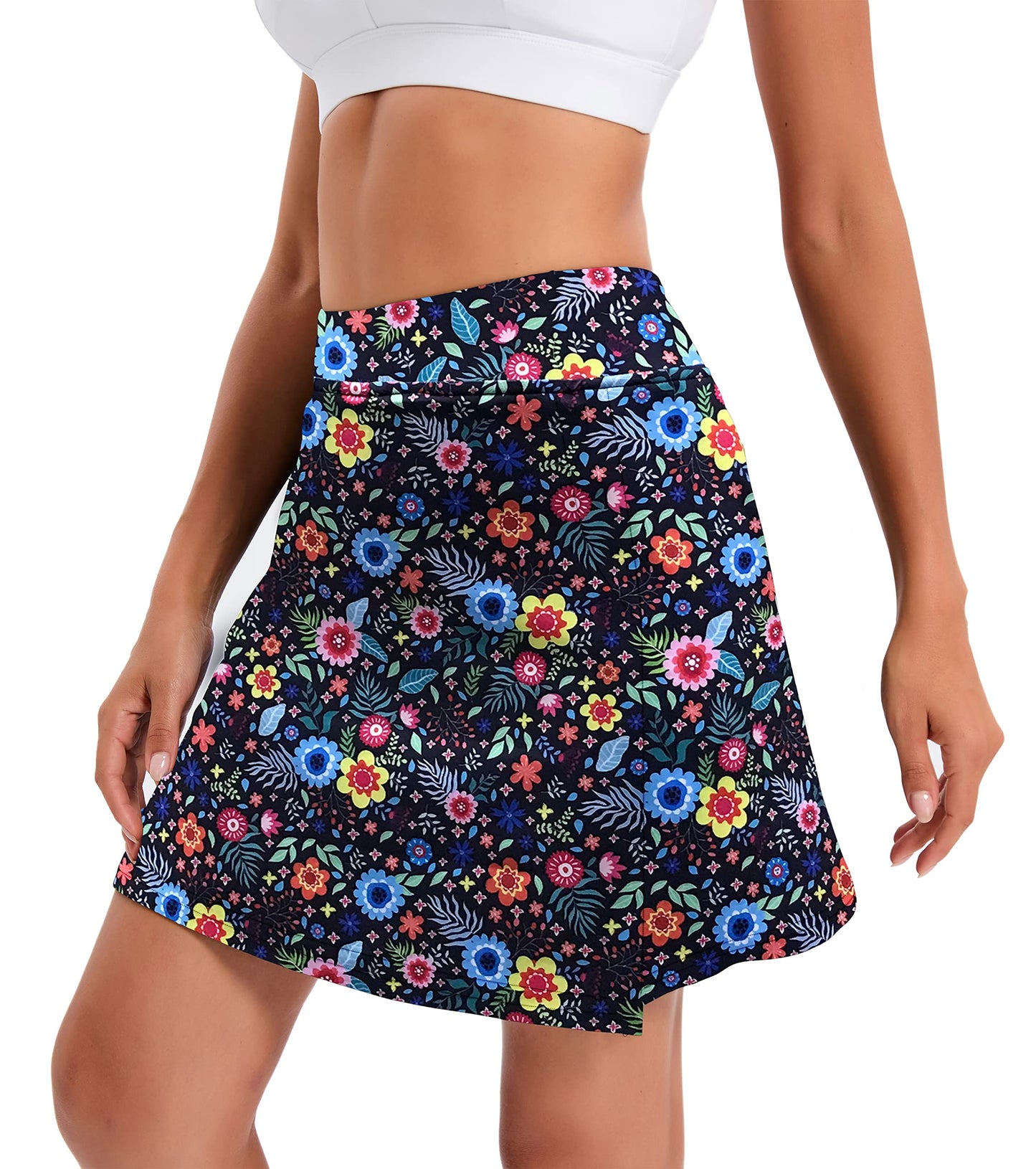 Oyamiki Women's Active Performance Skort Lightweight Skirt for Running Tennis Golf Workout Sports Printing M