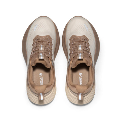 NORTIV 8 Women's Walking Shoes Cushion Comfortable ActiveBreeze Running Tennis Shoes Non-Slip Workout Gym Sports Athletic Breathable Fashion Sneakers,Size 8.5,Beige/Khaki,SNWS248W