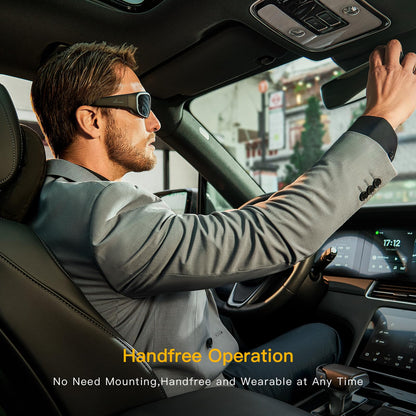 OhO 128GB Camera Glasses,24M Resolution H.265 1080P Smart Glasses with UV400 Sunglasses Lens for Outdoor Sport,Unisex