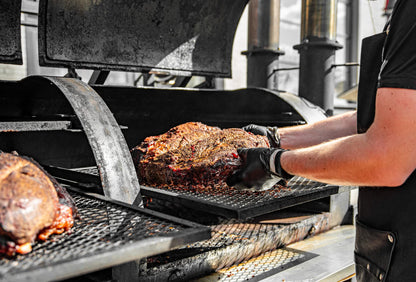 Nechtik BBQ Gloves - Disposable with 4 Cotton Liners and 100 Black Nitrile Gloves - Machine Washable, Powder Free, Latex Free