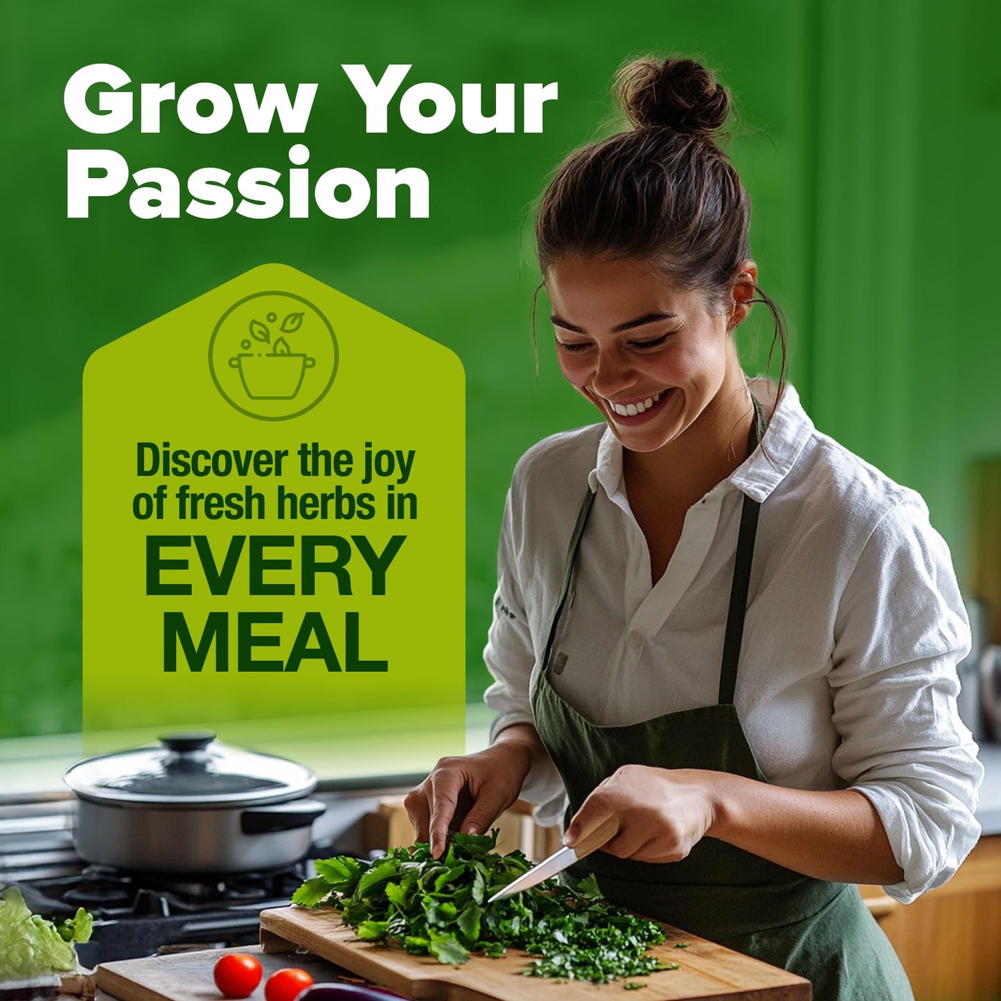 HOME GROWN Indoor Herb Garden Starter Kit - Christmas Gift for Gardeners - Complete 5 Herb Plant Grow Kit - Unique Gift for Mom, Women, Her, Men - Birthday Gift