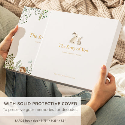 Keepsake Memory Book for Baby Boy or Girl Timeless First 5 Year Baby Book A Milestone Book to Record Every Event from Birth to Age 5 Gender Neutral Journal Scrapbook Photo Album