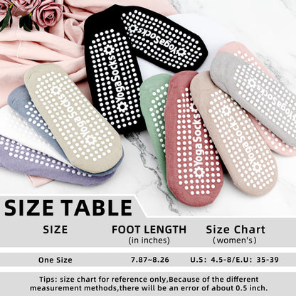 Minmex Yoga Socks for Women-1 Pairs Thin Non Slip Grip Socks with Straps for Pilates,Ballet, Dance, Barefoot Workout Purple